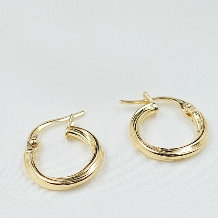 18K حلق ذبلة اطفال-مجوهرات الشيخ سعيد-Saeed Jewelry 