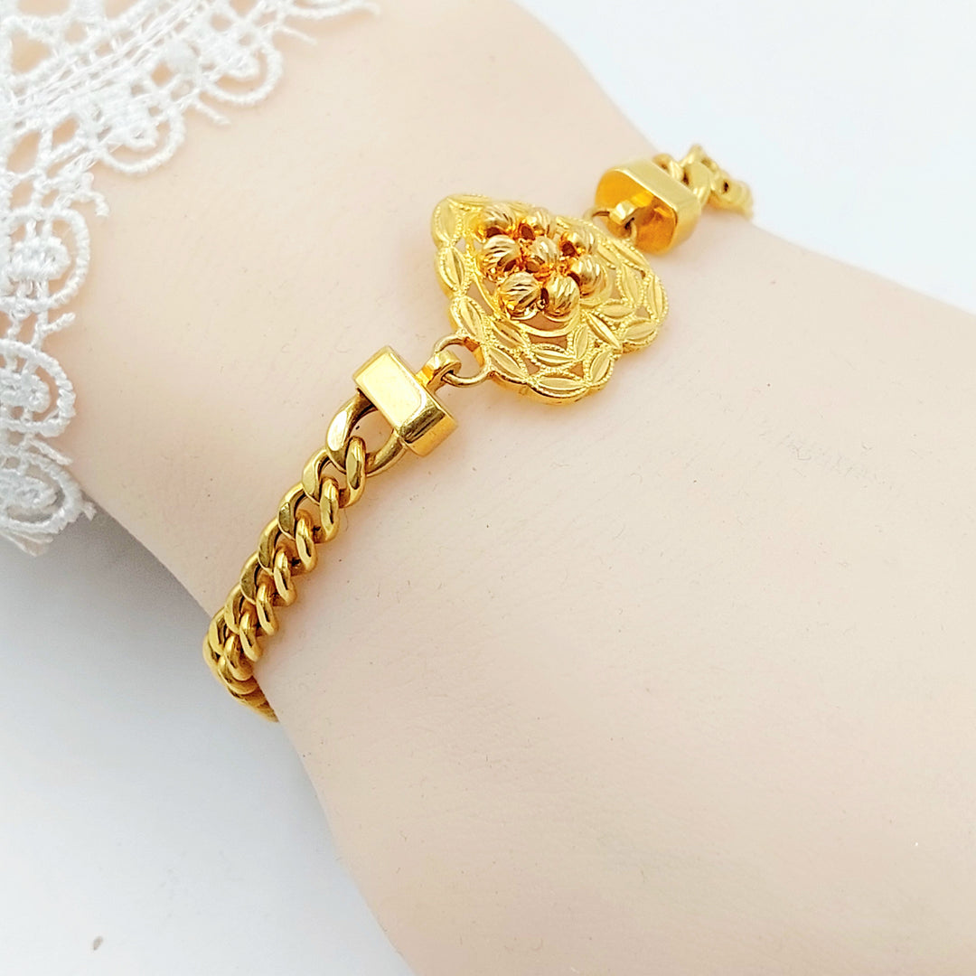 21K اسوارة قلب اكسترا-مجوهرات الشيخ سعيد-Saeed Jewelry 