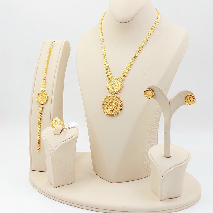 21K طقم رشادي اكسترا-مجوهرات الشيخ سعيد-Saeed Jewelry 