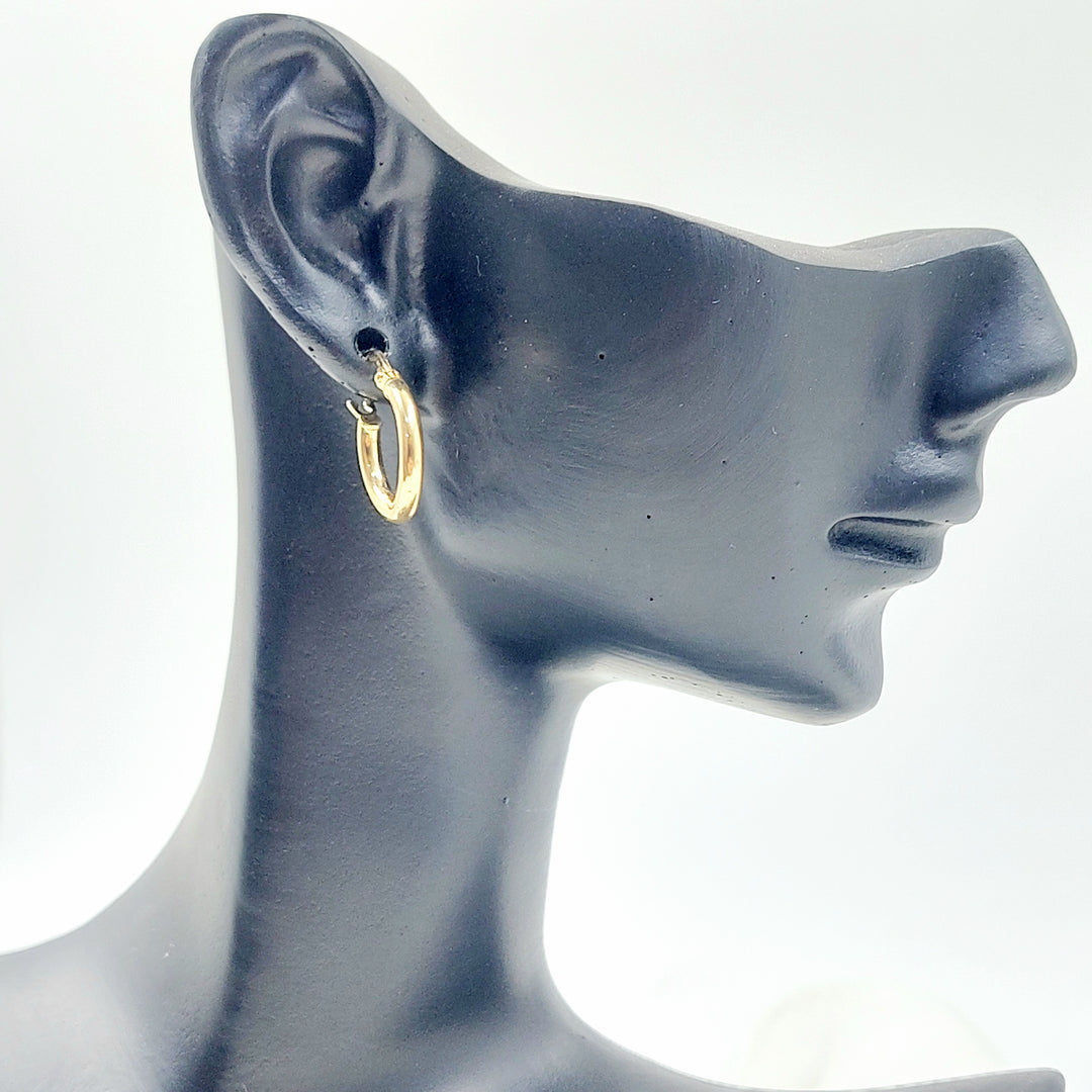 18K حلق ذبلة اطفال-مجوهرات الشيخ سعيد-Saeed Jewelry 