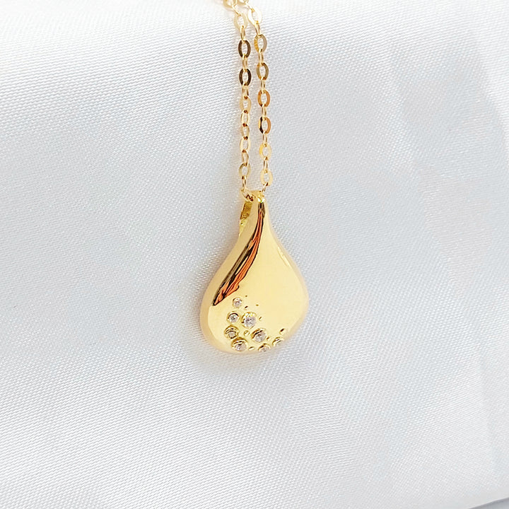 18K عقد اكسترا ناعم-مجوهرات الشيخ سعيد-Saeed Jewelry 