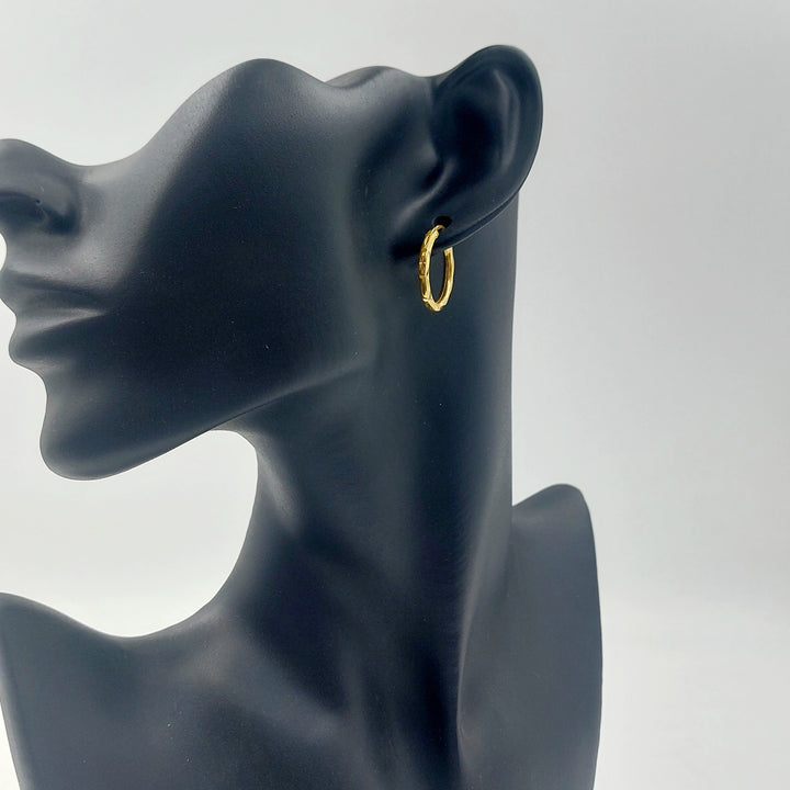 21K حلق ذبلة-مجوهرات الشيخ سعيد-Saeed Jewelry 