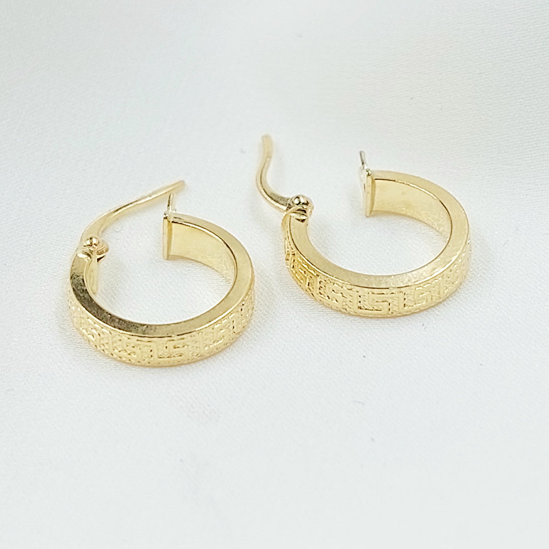 18K حلق ذبلة اكسترا-مجوهرات الشيخ سعيد-Saeed Jewelry 