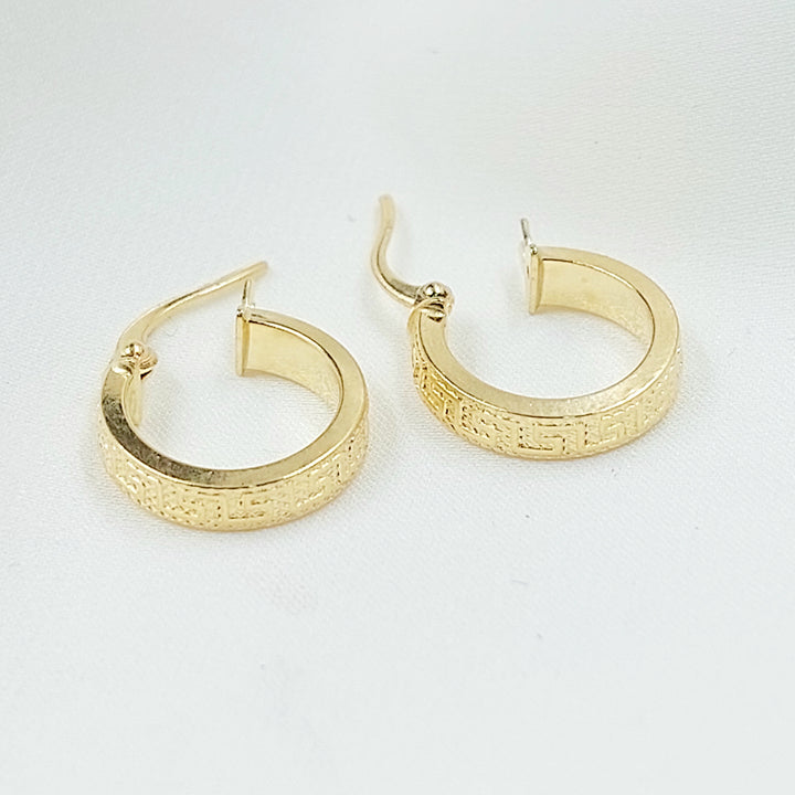 18K حلق ذبلة اكسترا-مجوهرات الشيخ سعيد-Saeed Jewelry 