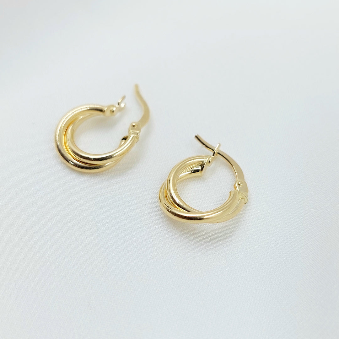 18K حلق ذبلة اطفال-مجوهرات الشيخ سعيد-Saeed Jewelry 