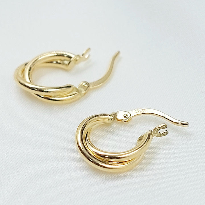 18K حلق ذبلة اطفال-مجوهرات الشيخ سعيد-Saeed Jewelry 