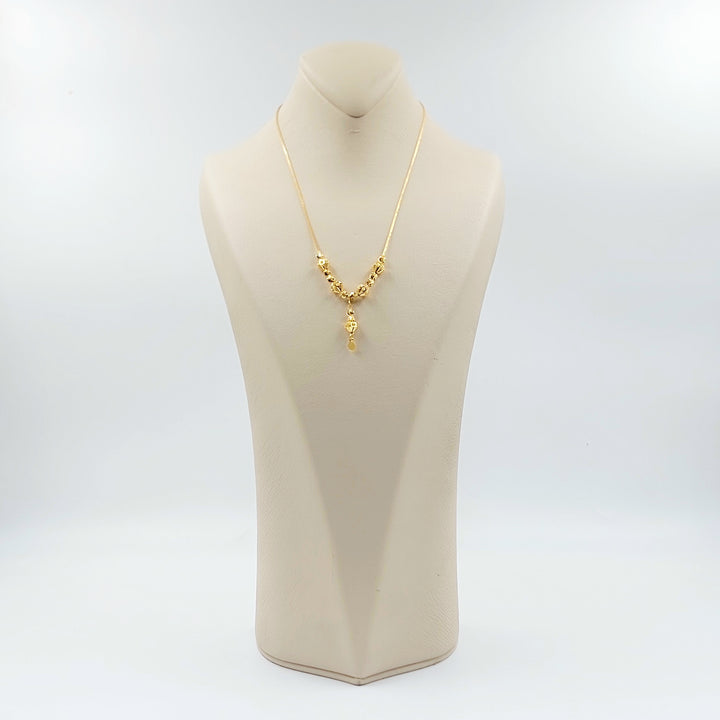 21K عقد مسبحة طابات-مجوهرات الشيخ سعيد-Saeed Jewelry 