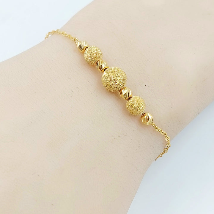 21K اسوارة طابات-مجوهرات الشيخ سعيد-Saeed Jewelry 