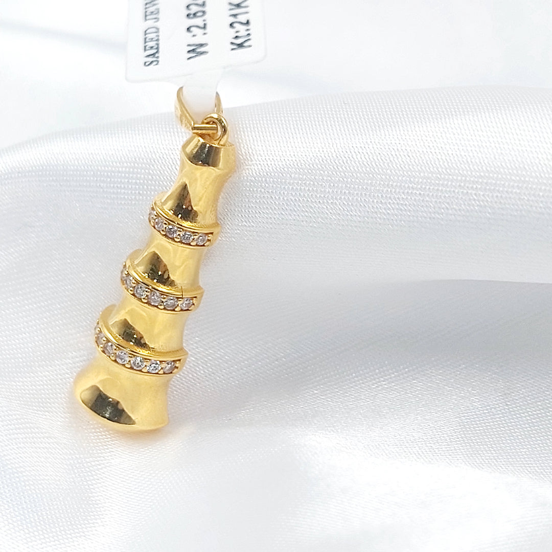 21K تعليقة اجنحة اكسترا-مجوهرات الشيخ سعيد-Saeed Jewelry 