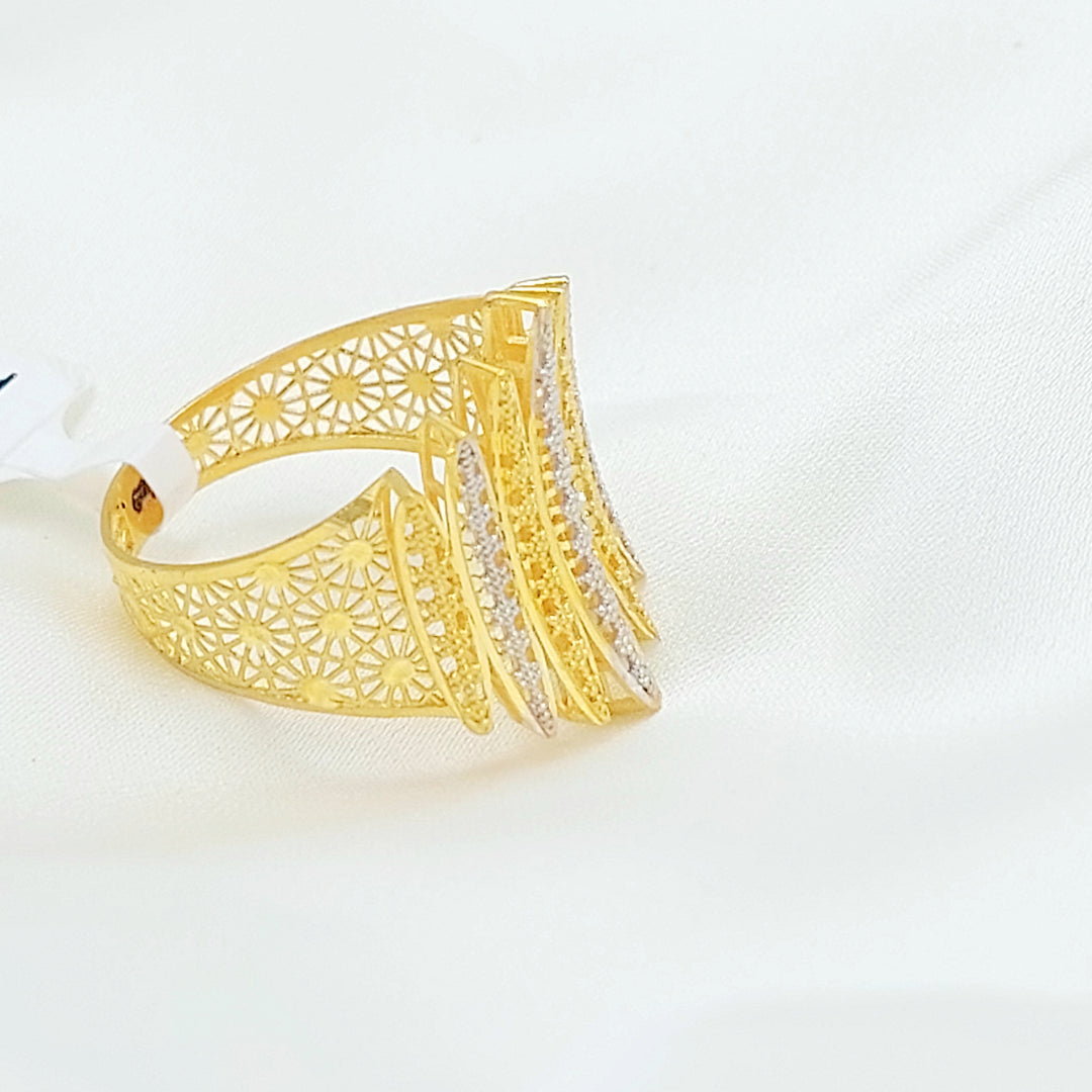 21K خاتم اجنحة اكسترا-مجوهرات الشيخ سعيد-Saeed Jewelry 
