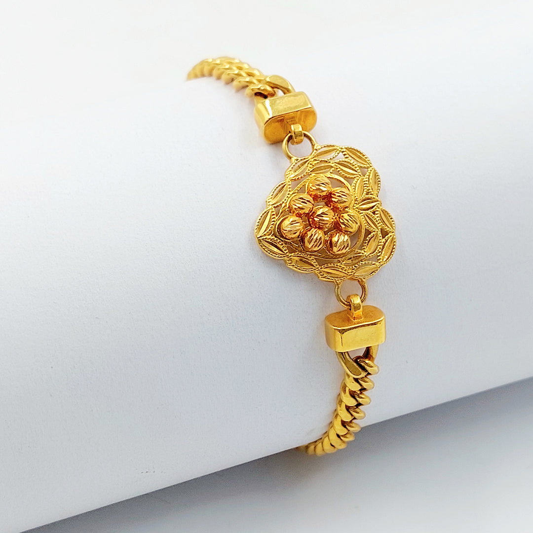 21K اسوارة قلب اكسترا-مجوهرات الشيخ سعيد-Saeed Jewelry 