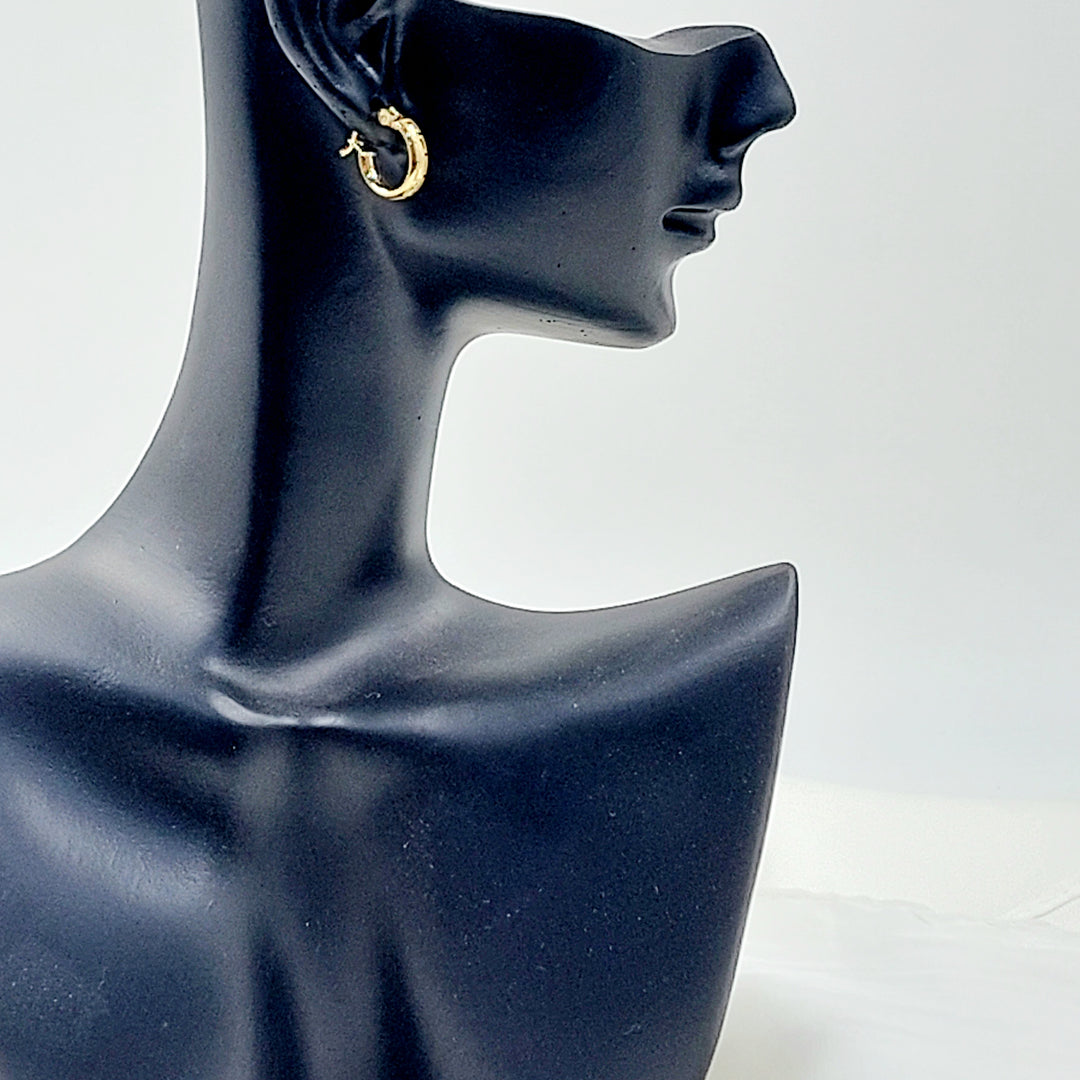 18K حلق ذبلة اطفال-مجوهرات الشيخ سعيد-Saeed Jewelry 