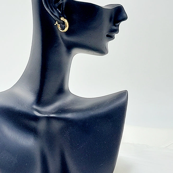 18K حلق ذبلة اطفال-مجوهرات الشيخ سعيد-Saeed Jewelry 
