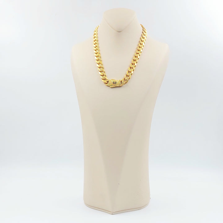 21K عقد جنزير اكسترا-مجوهرات الشيخ سعيد-Saeed Jewelry 