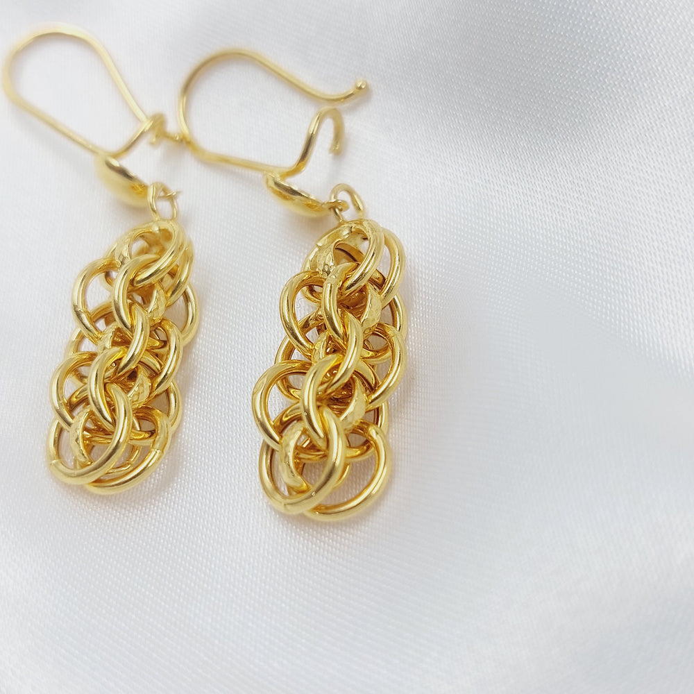 21K حلق شنكل-مجوهرات الشيخ سعيد-Saeed Jewelry 