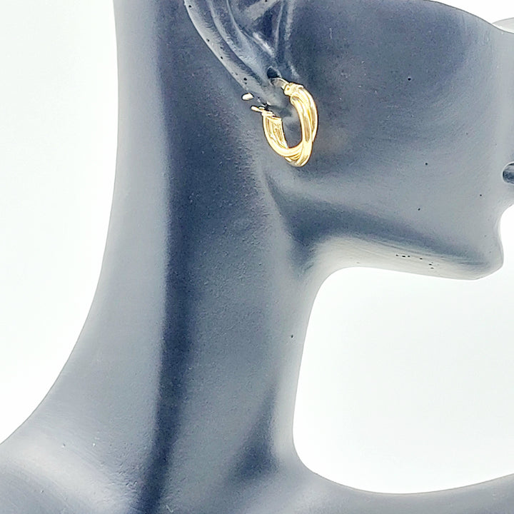 18K حلق ذبلة اطفال-مجوهرات الشيخ سعيد-Saeed Jewelry 