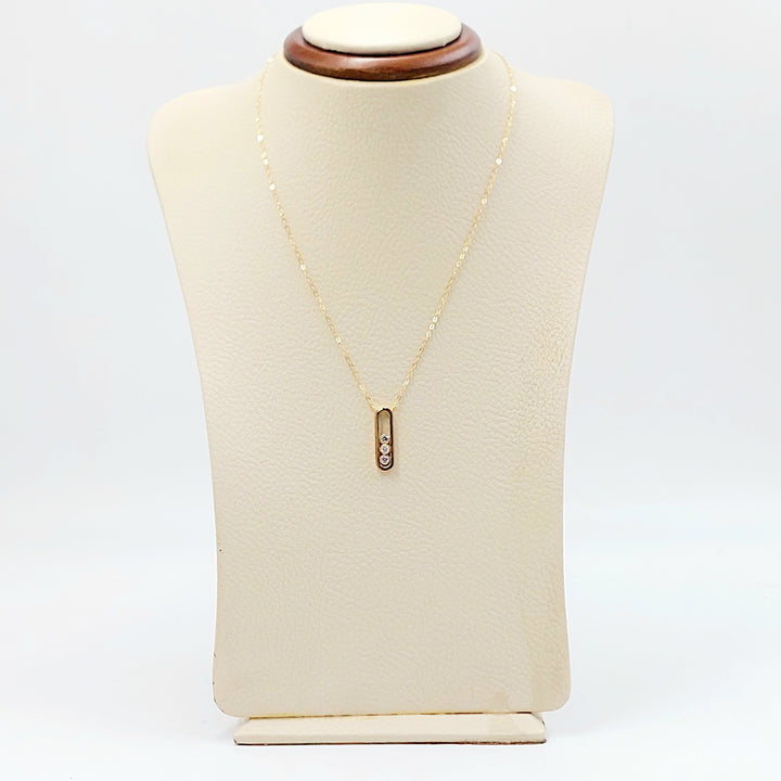 18K عقد اكسترا مرصع-مجوهرات الشيخ سعيد-Saeed Jewelry 