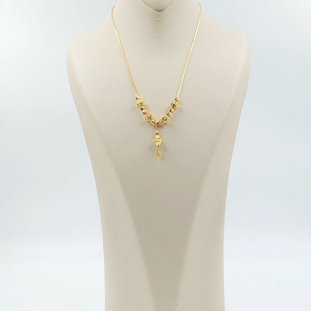 21K عقد مسبحة طابات-مجوهرات الشيخ سعيد-Saeed Jewelry 