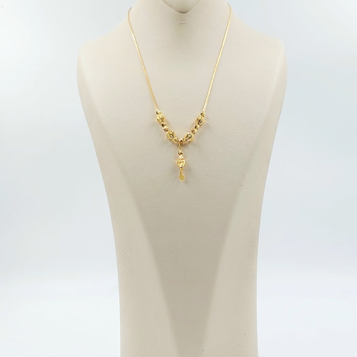 21K عقد مسبحة طابات-مجوهرات الشيخ سعيد-Saeed Jewelry 
