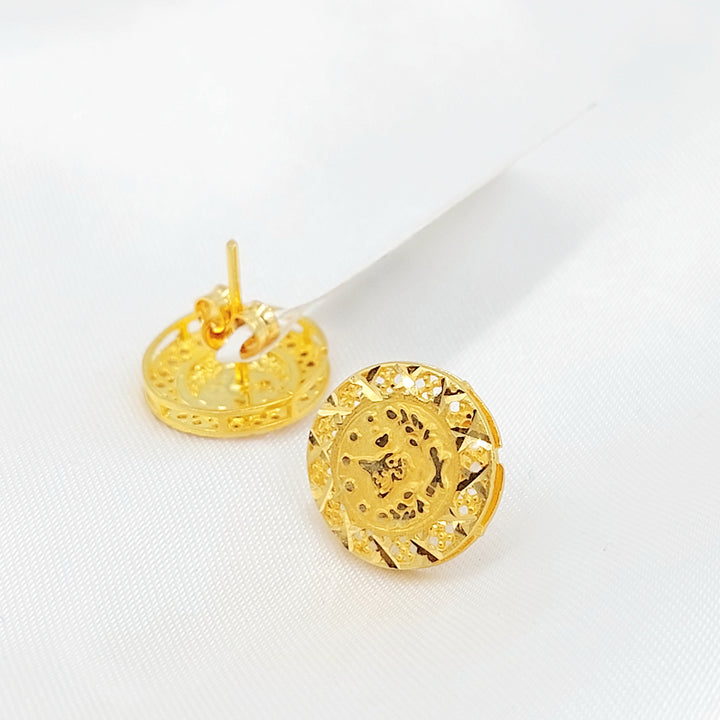 21K حلق رشادي-مجوهرات الشيخ سعيد-Saeed Jewelry 