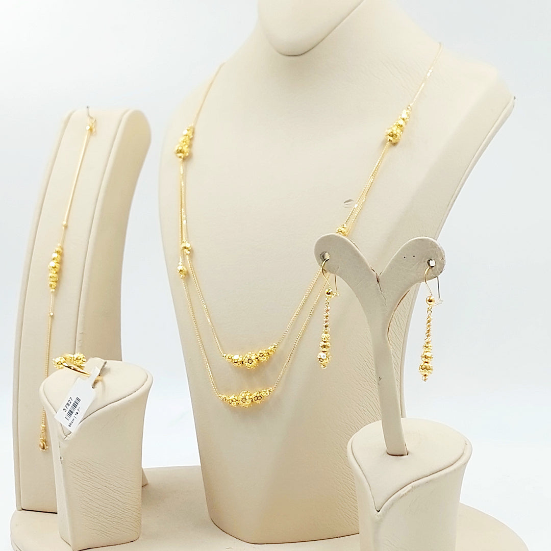 21K طقم طابات ناعم-مجوهرات الشيخ سعيد-Saeed Jewelry 