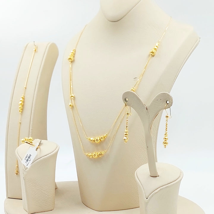 21K طقم طابات ناعم-مجوهرات الشيخ سعيد-Saeed Jewelry 