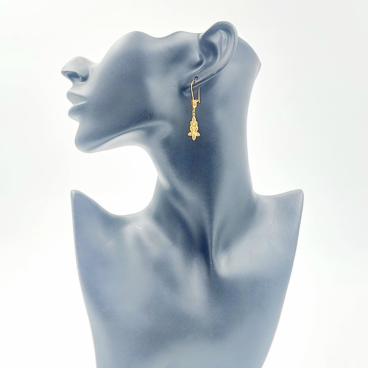 21K حلق شمس-مجوهرات الشيخ سعيد-Saeed Jewelry 