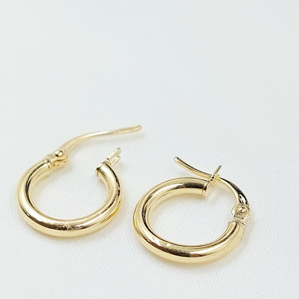 18K حلق ذبلة اطفال-مجوهرات الشيخ سعيد-Saeed Jewelry 