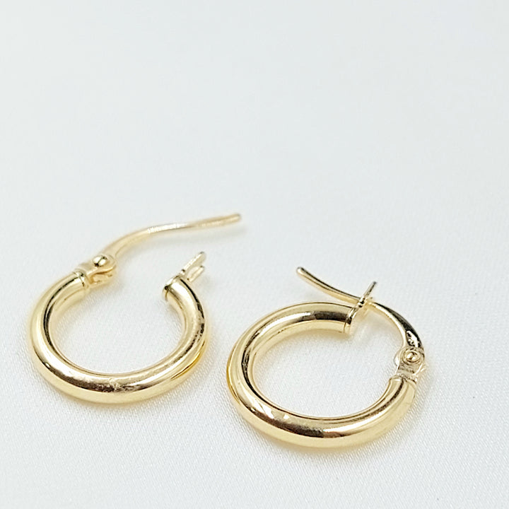 18K حلق ذبلة اطفال-مجوهرات الشيخ سعيد-Saeed Jewelry 