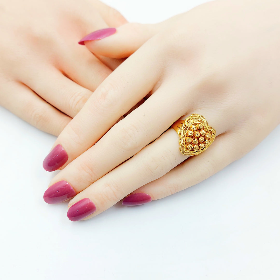 21K خاتم قلب اكسترا-مجوهرات الشيخ سعيد-Saeed Jewelry 