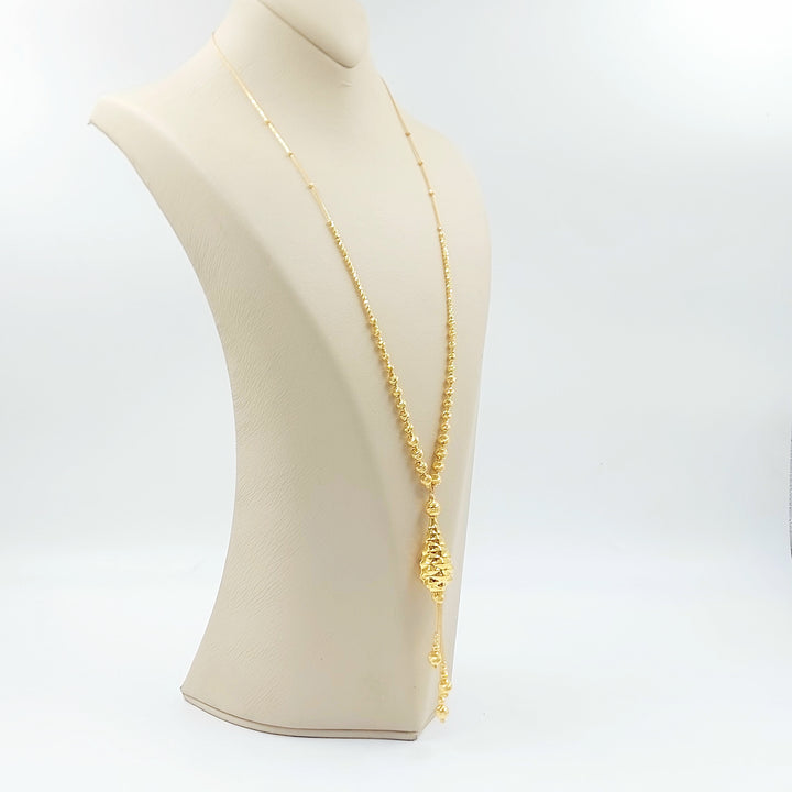 21K عقد مسبحة اكسترا-مجوهرات الشيخ سعيد-Saeed Jewelry 