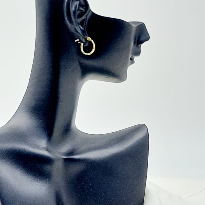 18K حلق ذبلة اطفال-مجوهرات الشيخ سعيد-Saeed Jewelry 