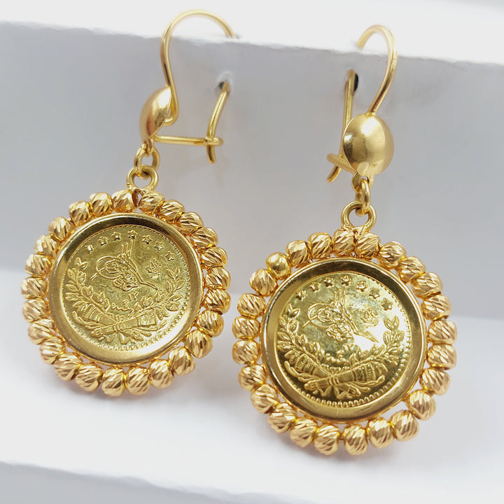 21K حلق شنكل رشادي-مجوهرات الشيخ سعيد-Saeed Jewelry 