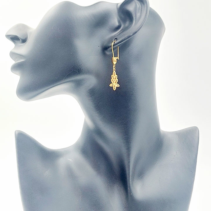 21K حلق شمس-مجوهرات الشيخ سعيد-Saeed Jewelry 