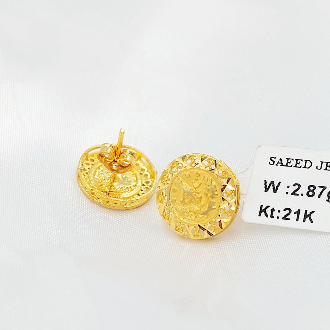 21K حلق رشادي-مجوهرات الشيخ سعيد-Saeed Jewelry 