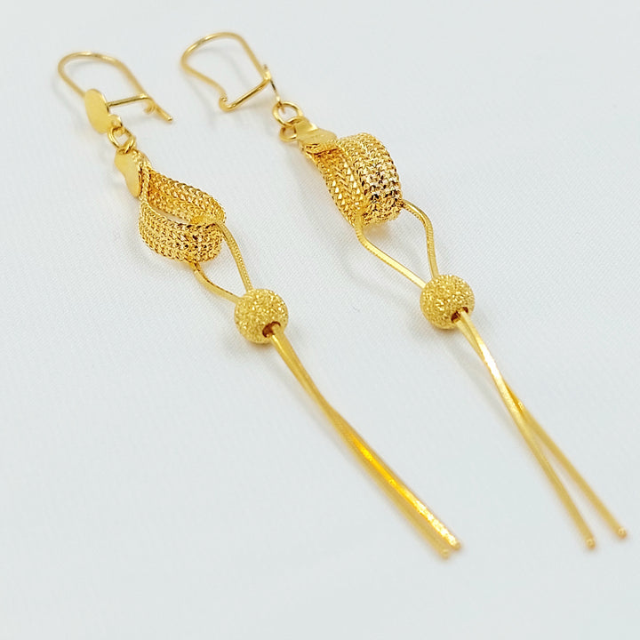 21K حلق فانسي اكسترا-مجوهرات الشيخ سعيد-Saeed Jewelry 