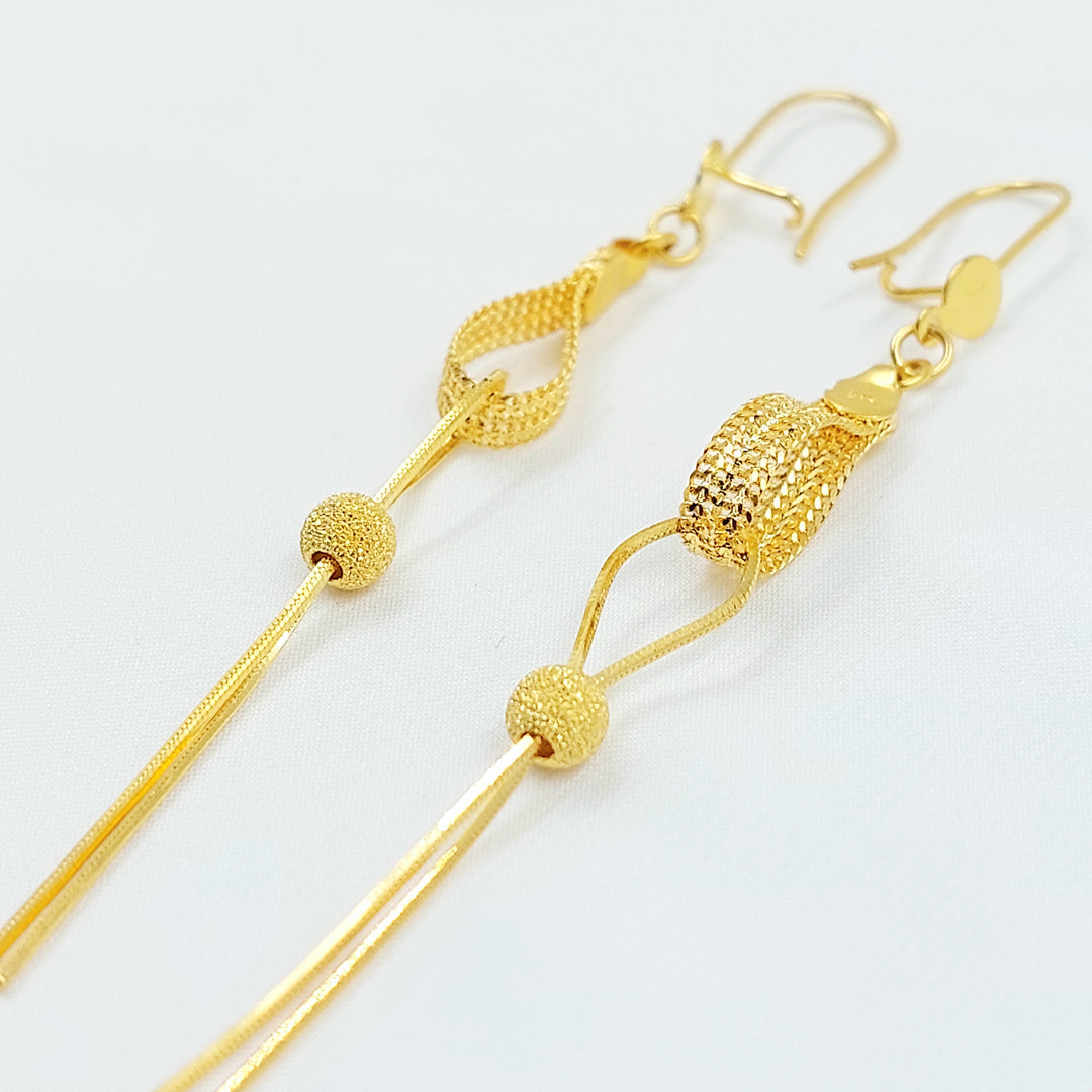 21K حلق فانسي اكسترا-مجوهرات الشيخ سعيد-Saeed Jewelry 