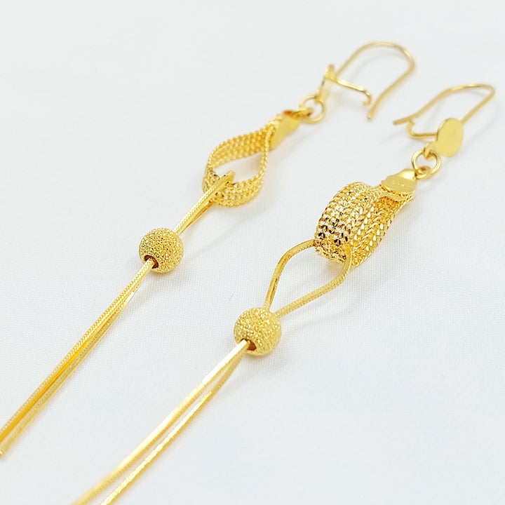 21K حلق فانسي اكسترا-مجوهرات الشيخ سعيد-Saeed Jewelry 