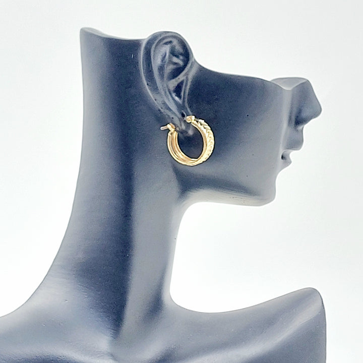 18K حلق ذبلة اكسترا-مجوهرات الشيخ سعيد-Saeed Jewelry 