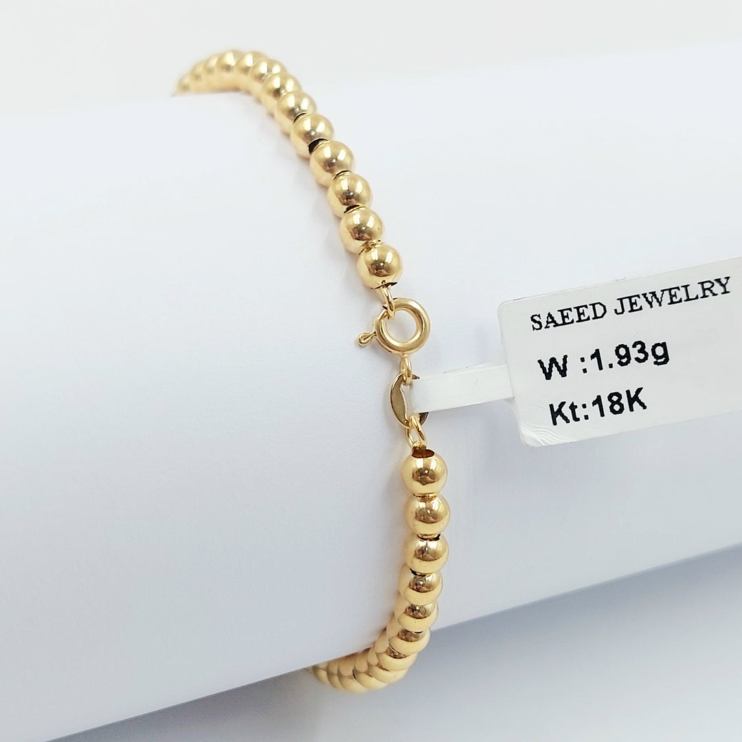 18K اسوارة طابات اكسترا-مجوهرات الشيخ سعيد-Saeed Jewelry 