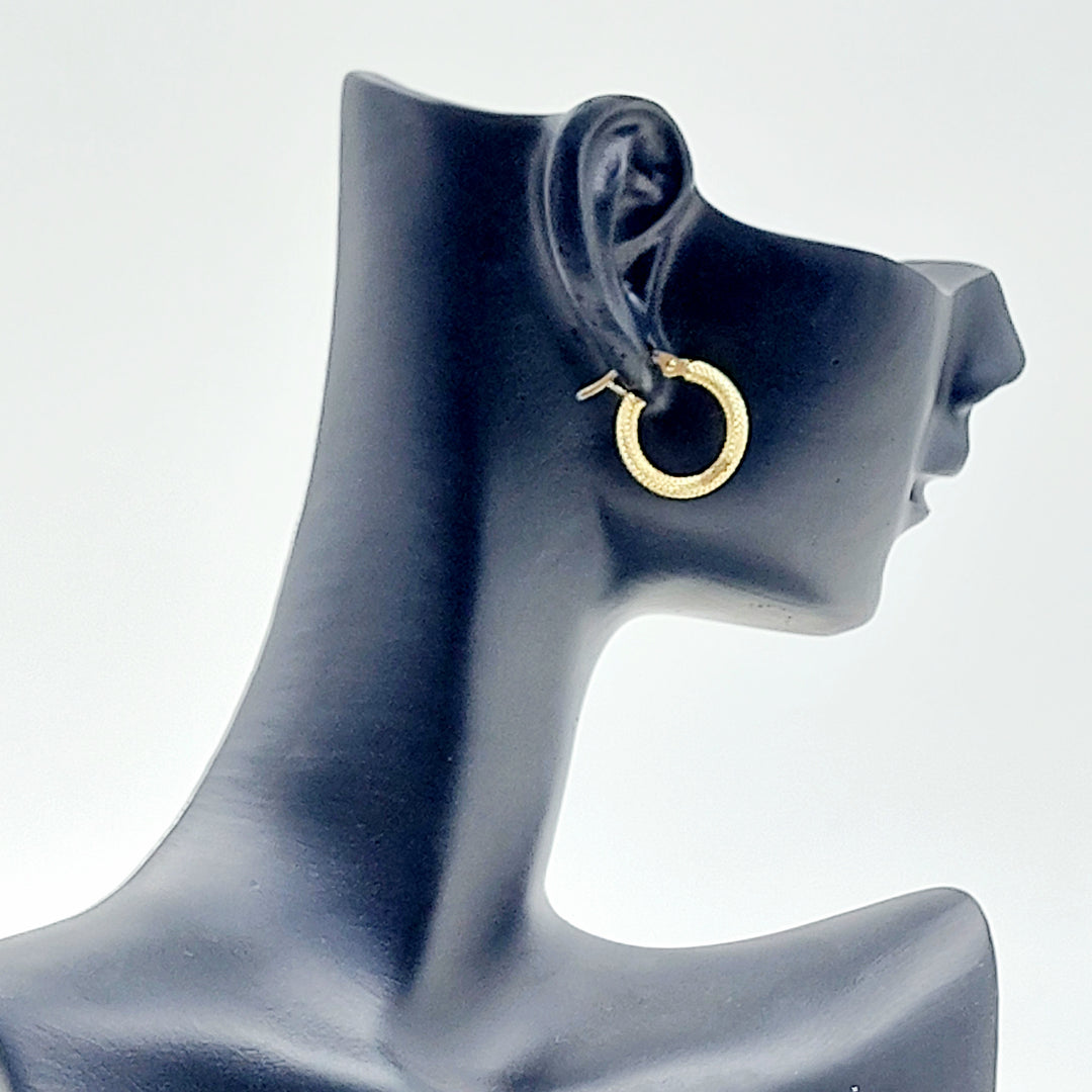 18K حلق ذبلة اكسترا-مجوهرات الشيخ سعيد-Saeed Jewelry 