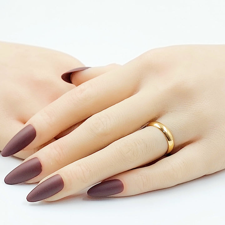 21K ذبلة سادة رفيع-مجوهرات الشيخ سعيد-Saeed Jewelry 