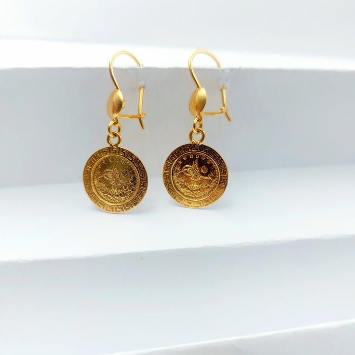 21K حلق رشادي مينا-مجوهرات الشيخ سعيد-Saeed Jewelry 