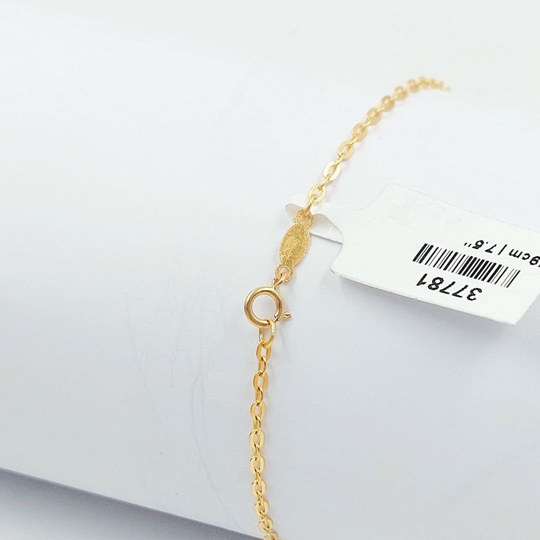 21K اسوارة طابات-مجوهرات الشيخ سعيد-Saeed Jewelry 