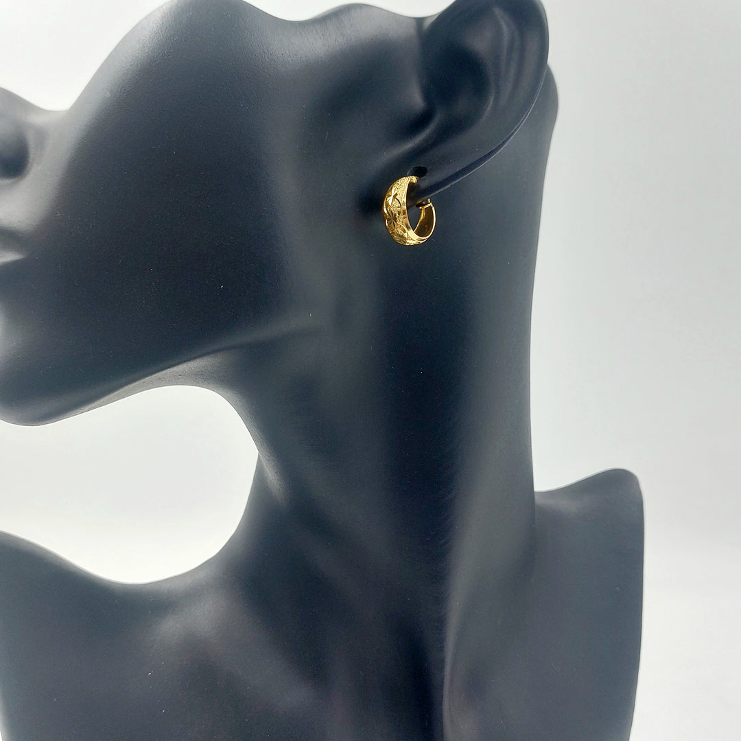 21K حلق ذبلة-مجوهرات الشيخ سعيد-Saeed Jewelry 