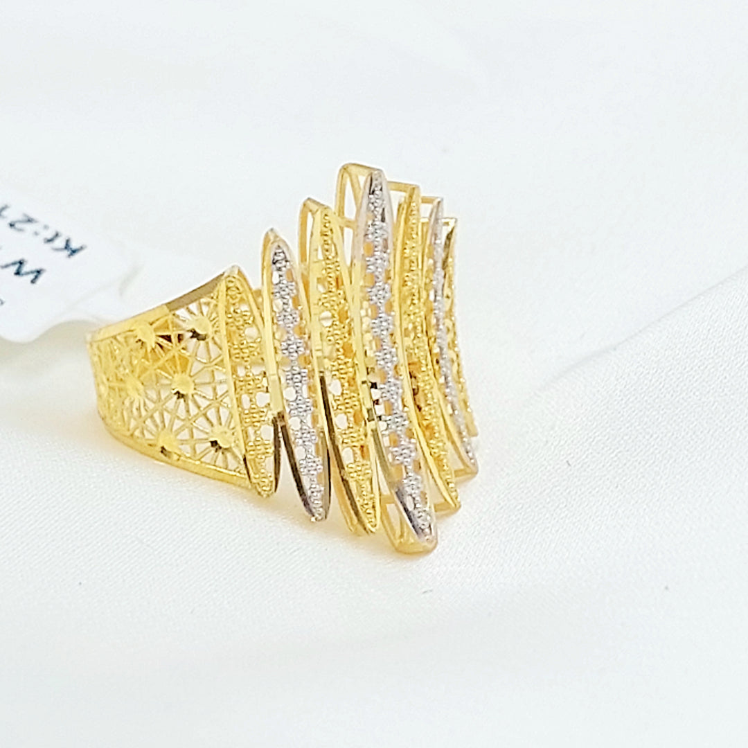 21K خاتم اجنحة اكسترا-مجوهرات الشيخ سعيد-Saeed Jewelry 