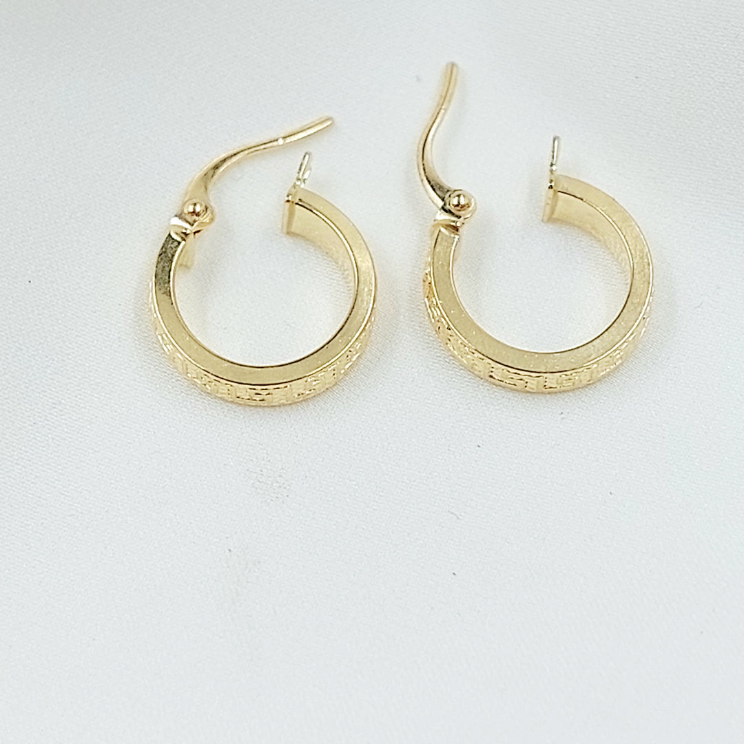 18K حلق ذبلة اكسترا-مجوهرات الشيخ سعيد-Saeed Jewelry 