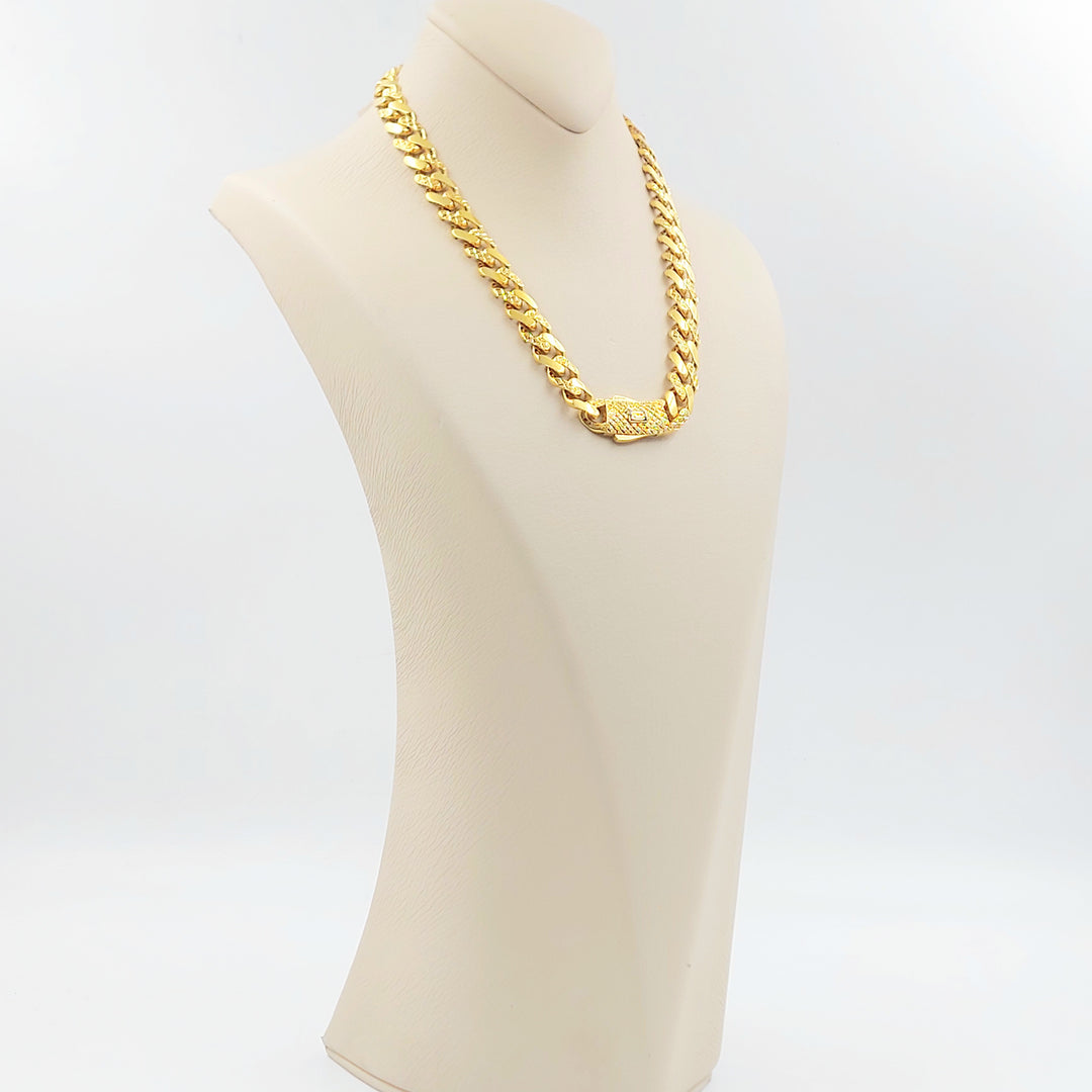 21K عقد جنزير اكسترا-مجوهرات الشيخ سعيد-Saeed Jewelry 