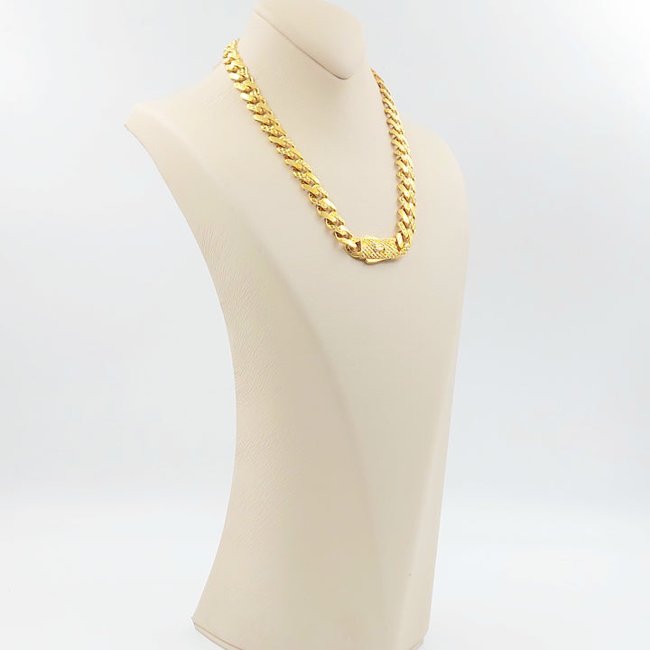 21K عقد جنزير اكسترا-مجوهرات الشيخ سعيد-Saeed Jewelry 