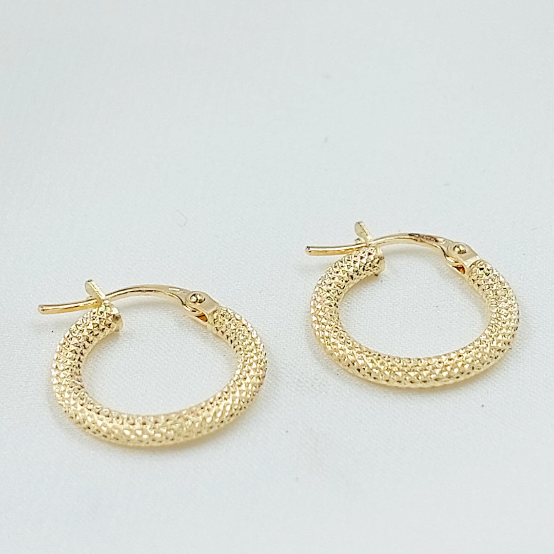 18K حلق ذبلة اكسترا-مجوهرات الشيخ سعيد-Saeed Jewelry 